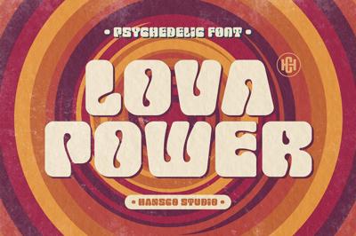 Lova Power - Psychedelic Font Free Download