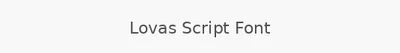 Lovas Script Font