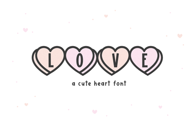 Love Hearts | Cute Heart Font Free Download