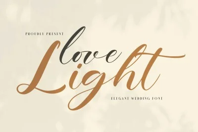 Love Light Wedding Font