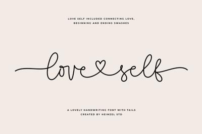 Love Self | Lovely Script Font Free Download