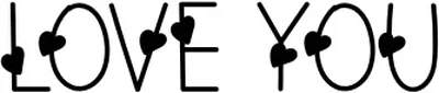 Love You 3 Font