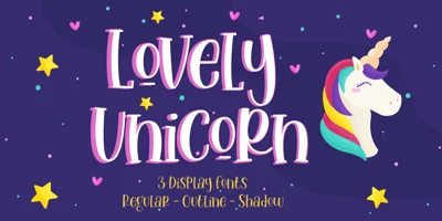Lovely Unicorn Font