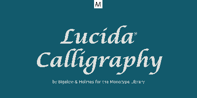 Lucida Calligraphy Free Download