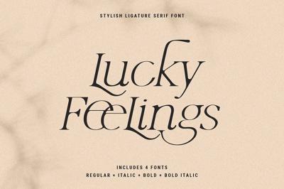 Lucky Feelings - Serif Font Family Free Download