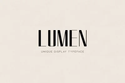 LUMEN - Display / Headline Typeface