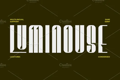 Luminouse Condensed Sans Serif Font