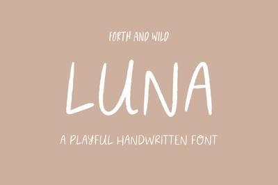 Luna Modern Handwritten Font Free Download