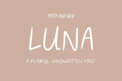 Luna Modern Handwritten Font