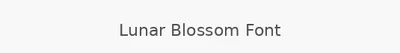 Lunar Blossom Font