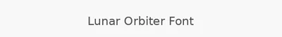 Lunar Orbiter Font