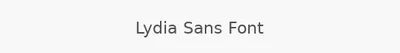 Lydia Sans Font