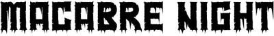 Macabre Night Font