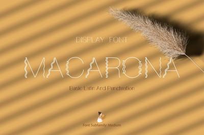 Macarona Font Free Download