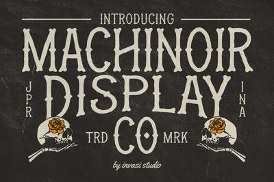 Machinoir - Vintage Display Font Free Download