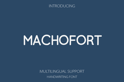 Machofort a Handwriting Font Free Download