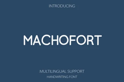 Machofort a Handwriting Font