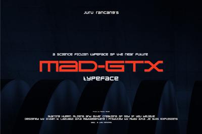 MAD-GTX Typeface Free Download