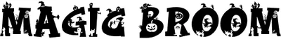 Magic Broom Monogram Font