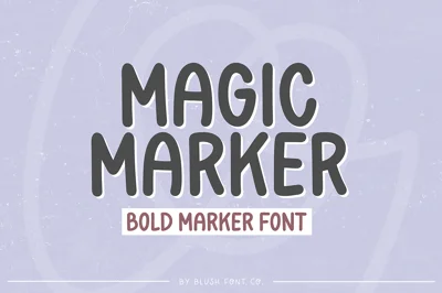 MAGIC MARKER School Handwriting Font