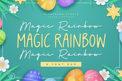 Magic Rainbow - Font Duo Free Download