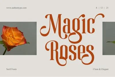 Magic Roses - Serif Clean Elegant Font