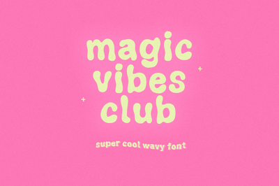 Magic Vibes Club | Retro Wavy Font Free Download