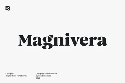 Magnivera; Display Serif Font Family Free Download