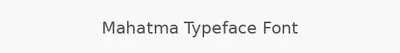 Mahatma Typeface Font