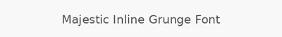 Majestic Inline Grunge Font