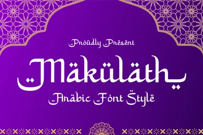 Makulath – Arabic Font Style
