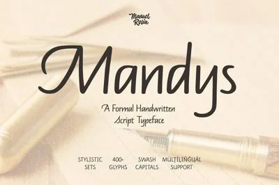 Mandys - Formal Handwritten Typeface