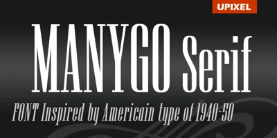 Manygo Serif Font