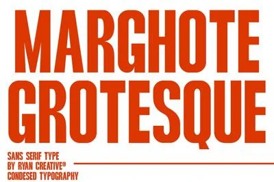 Marghote - Grotesk sans type Font