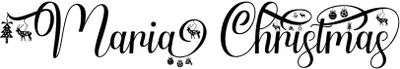 Maria Christmas Font