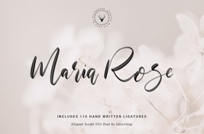 Maria Rose Elegant Script SVG Font