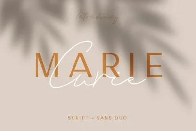 Marie Curie - Sans & Script Font