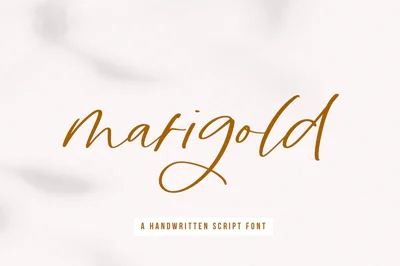 Marigold | Handwritten Script Font