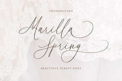 Marilla Spring - Beautiful Script Free Download