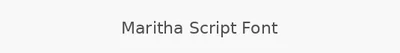 Maritha Script Font