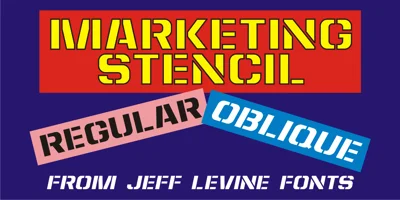 Marketing Stencil Font