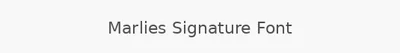 Marlies Signature Font