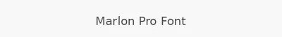 Marlon Pro Font
