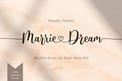 Marrie Dream - Wedding Font