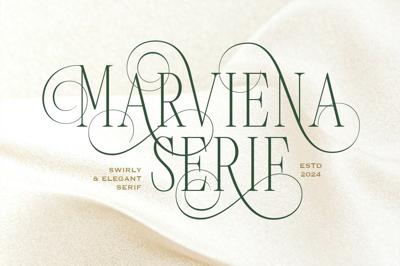 Marviena - Swirly Elegant Serif Free Download