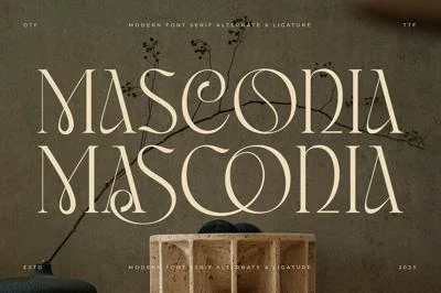 Masconia Modern Serif Font