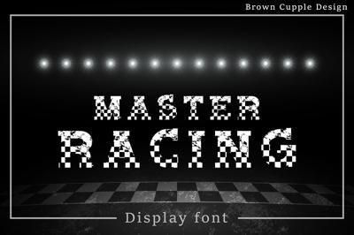 Master Racing - Retro Display Font Free Download