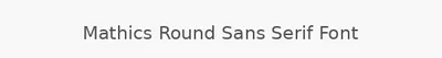 Mathics Round Sans Serif Font