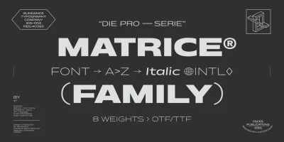 Matrice Font