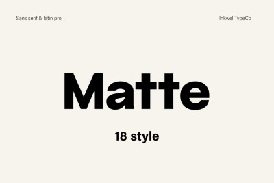 Matte Font